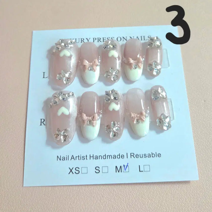 [BUNJANG] Handmade Character Nail Tips Set / 6번 이벤트) 5+1 핸드메이드 캐릭터 수제 네일팁 구경오세요