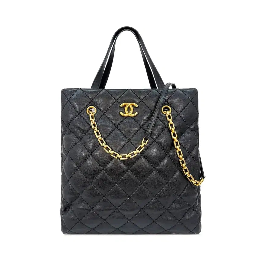 [SOLD OUT] 샤넬 와일드 스티치 퀼트 체인 토트 숄더백 (14) B1217K243