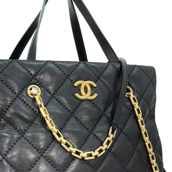 [SOLD OUT] 샤넬 와일드 스티치 퀼트 체인 토트 숄더백 (14) B1217K243
