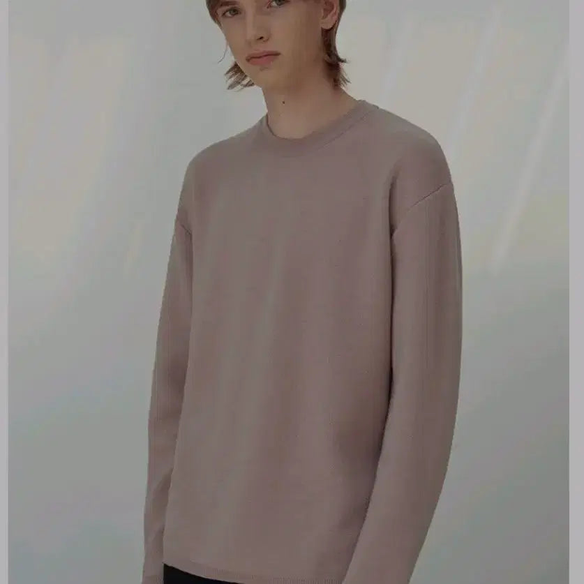 [BUNJANG] Coor Round Neck Wool Cashmere Knit Sweater Brown XL / 쿠어 라운드넥 울, 캐시미어 니트 스웨터 브라운 XL