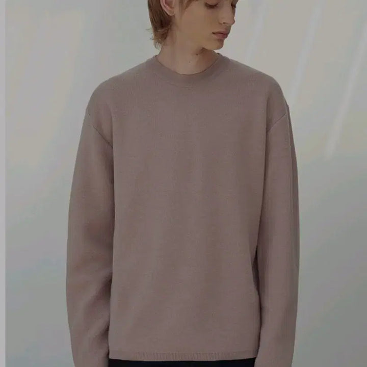 [BUNJANG] Coor Round Neck Wool Cashmere Knit Sweater Brown XL / 쿠어 라운드넥 울, 캐시미어 니트 스웨터 브라운 XL