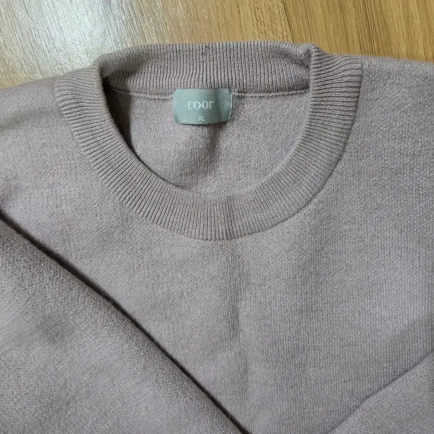 [BUNJANG] Coor Round Neck Wool Cashmere Knit Sweater Brown XL / 쿠어 라운드넥 울, 캐시미어 니트 스웨터 브라운 XL
