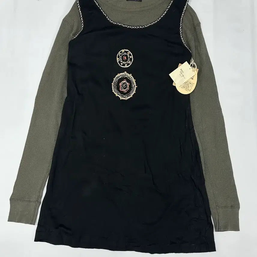 [SOLD OUT] 일본빈티지 히피 에스닉 모리걸 레이어드 패치워크 자수 스커트 코디세트