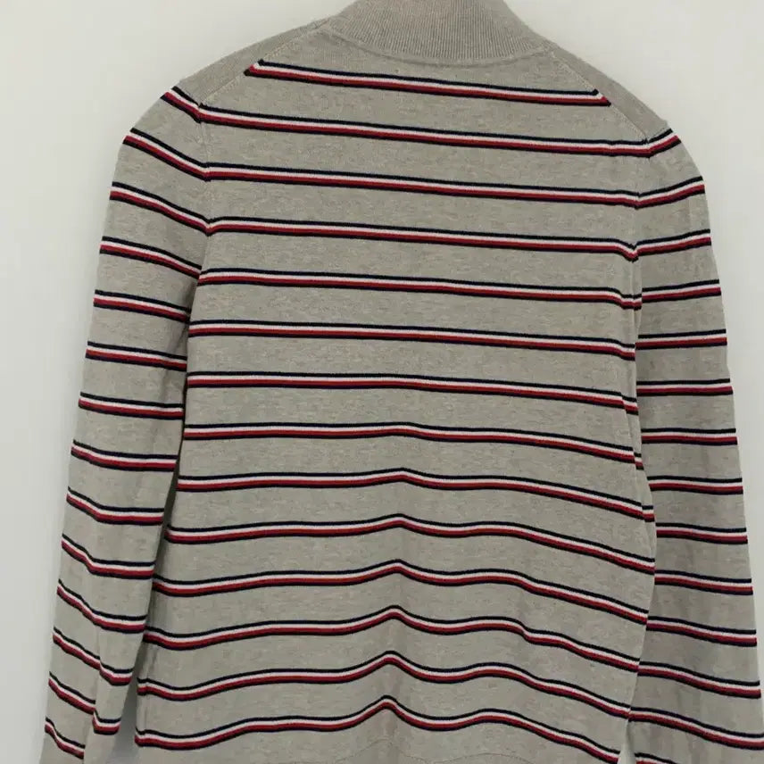 [SOLD OUT] 여성 타미힐피거 스트라이프 터틀넥 면 니트 S (55반까지)