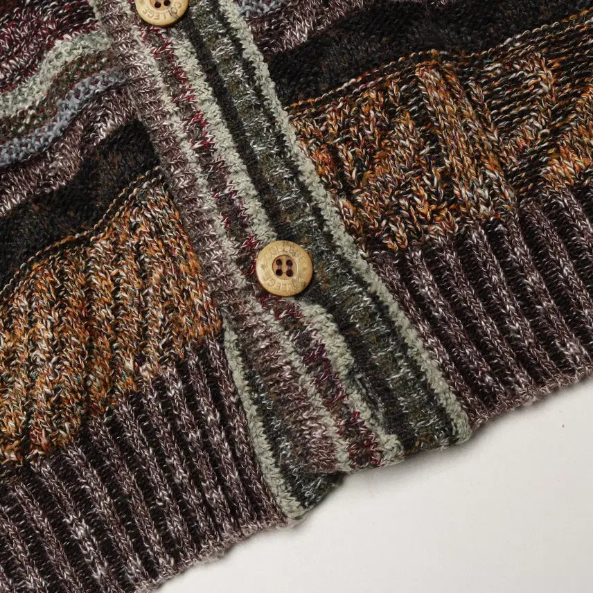 [BUNJANG] Marcarzani 90's Wool Knit Cardigan / [XL] 90's 컬리지 마르카자니 울 니트 가디건