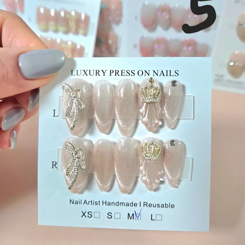 [BUNJANG] Handmade Character Nail Tips Set / 7번 이벤트) 5+1 핸드메이드 캐릭터 수제 네일팁 구경오세요