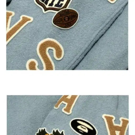 [BUNJANG] AAPE Varsity Jacket - Blue - L Size / 에이프 바시티 자켓 블루종 L사이즈
