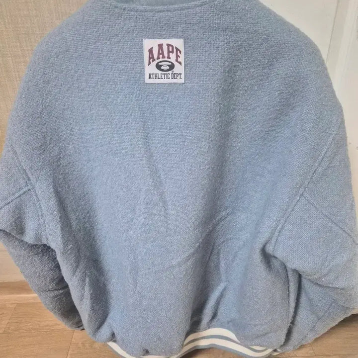 [BUNJANG] AAPE Varsity Jacket - Blue - L Size / 에이프 바시티 자켓 블루종 L사이즈