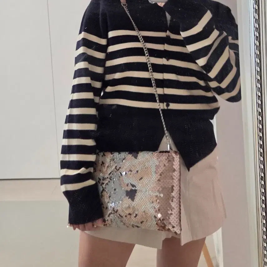 [BUNJANG] Miu Miu Shiny 2-Way Clutch Shoulder Chain Bag / [무배]miumiu 미우미우 정품 샤이니 2way 클러치 숄더 체인백