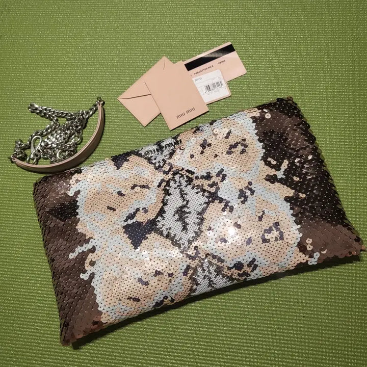 [BUNJANG] Miu Miu Shiny 2-Way Clutch Shoulder Chain Bag / [무배]miumiu 미우미우 정품 샤이니 2way 클러치 숄더 체인백