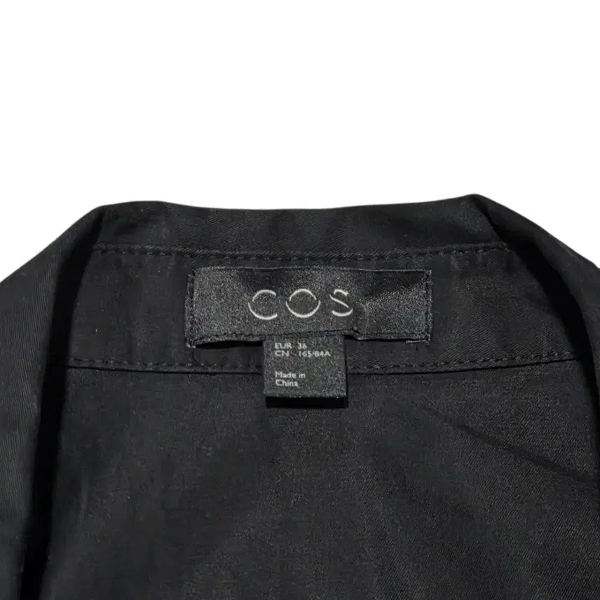 [BUNJANG] Cos Puff Sleeve Shirt Dress / Cos 코스 블랙 퍼프 셔츠 드레스