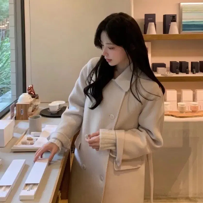 [BUNJANG] Plantshop Luelle Handmade Coat / 플랜트샵 르엘 핸드메이드 코트