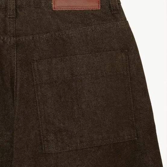 [BUNJANG] Moondal Grain Denim Pants (Brown) / 문달 그레인 데님팬츠 (브라운)