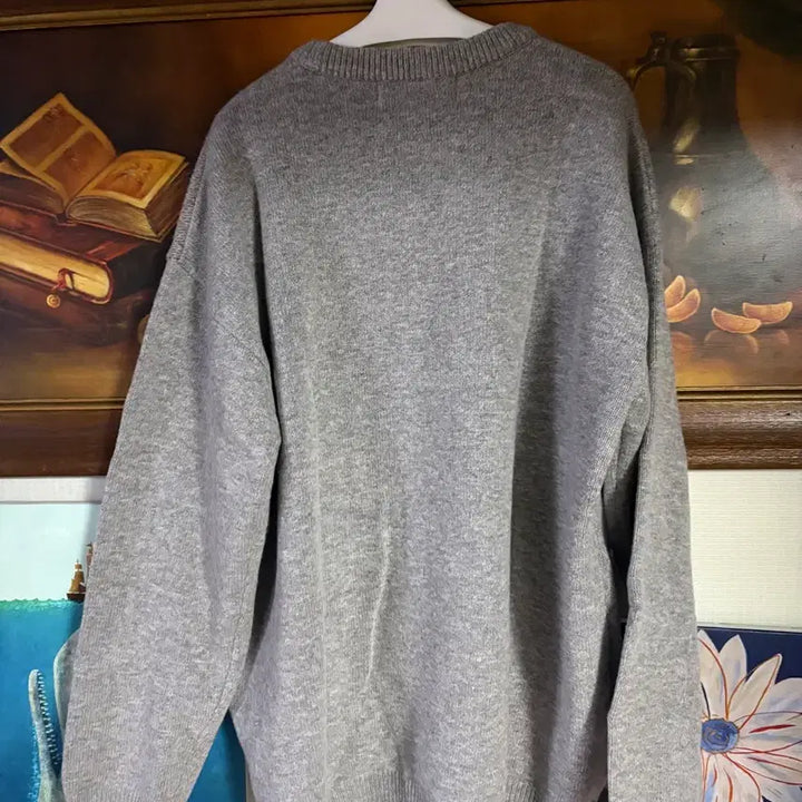 [BUNJANG] The Museum Visitor Marine Jacquard Knit L / (새상품) 더 뮤지엄 비지터 마린 자카드 니트 L