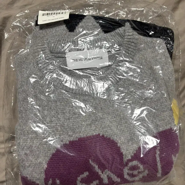 [BUNJANG] The Museum Visitor Marine Jacquard Knit L / (새상품) 더 뮤지엄 비지터 마린 자카드 니트 L