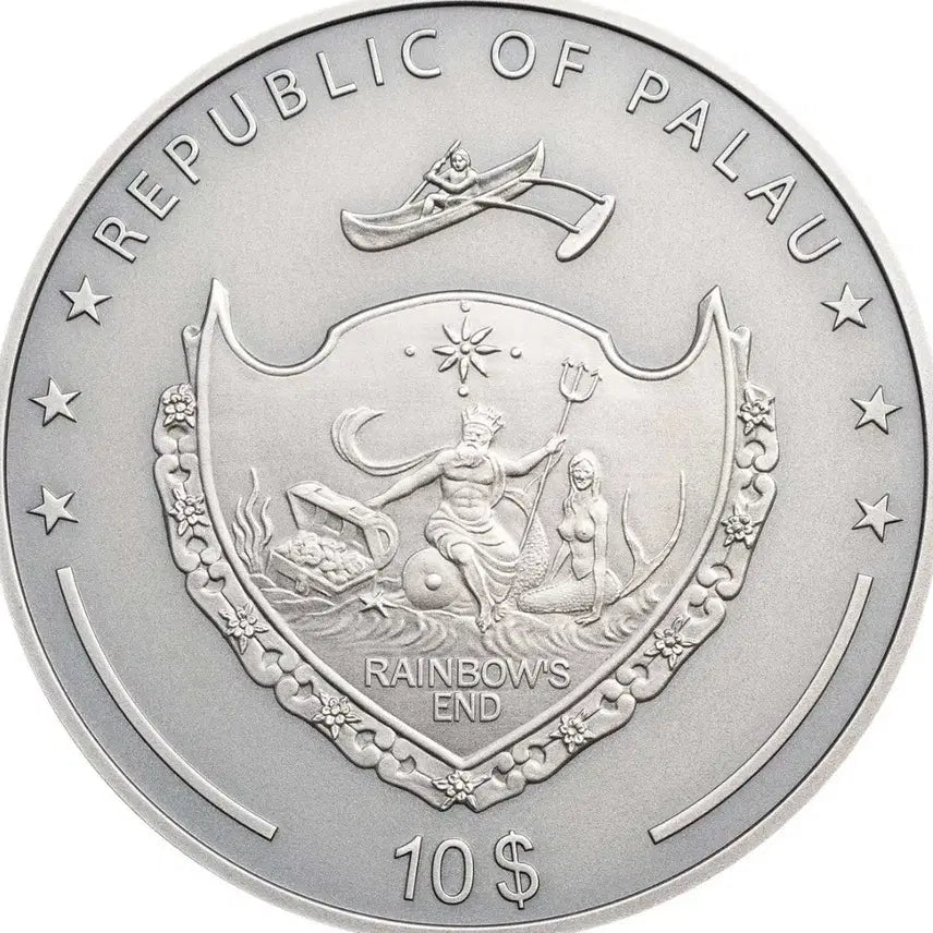 [BUNJANG] Palau 2019 Green Dragon Silver Coin / 2019 팔라우 2온스 신화동물 그린드래곤 은화