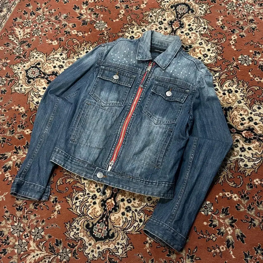 [BUNJANG] Dsquared2 2004FW Archive Denim Jacket (Size 52) / 디스퀘어드2/04fw 아카이브 데님 자켓 52 (L)