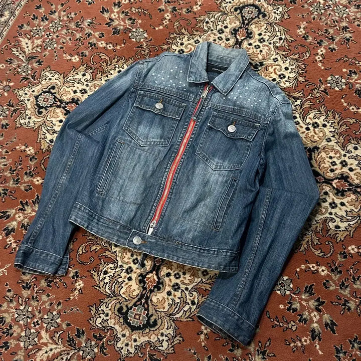 [BUNJANG] Dsquared2 2004FW Archive Denim Jacket (Size 52) / 디스퀘어드2/04fw 아카이브 데님 자켓 52 (L)