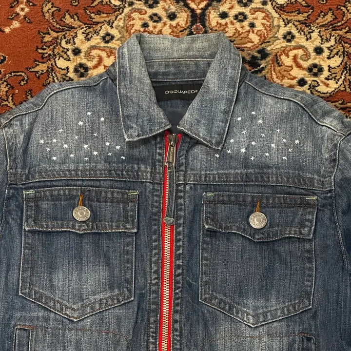 [BUNJANG] Dsquared2 2004FW Archive Denim Jacket (Size 52) / 디스퀘어드2/04fw 아카이브 데님 자켓 52 (L)