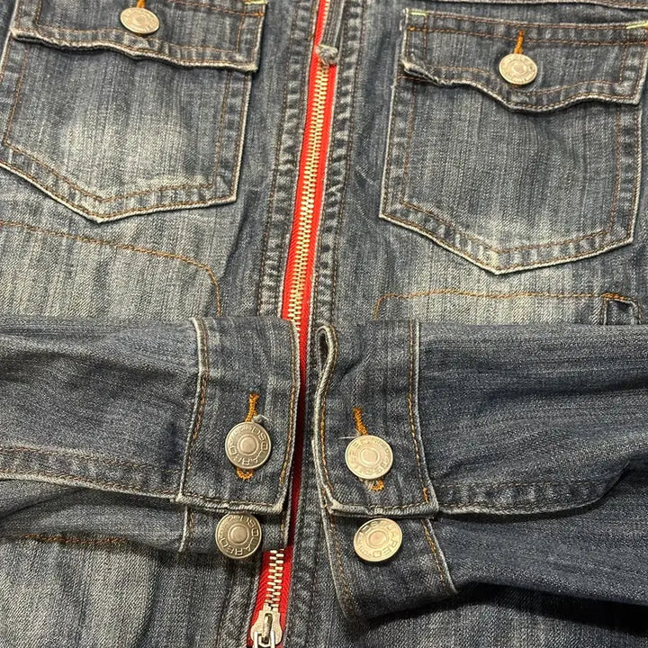 [BUNJANG] Dsquared2 2004FW Archive Denim Jacket (Size 52) / 디스퀘어드2/04fw 아카이브 데님 자켓 52 (L)