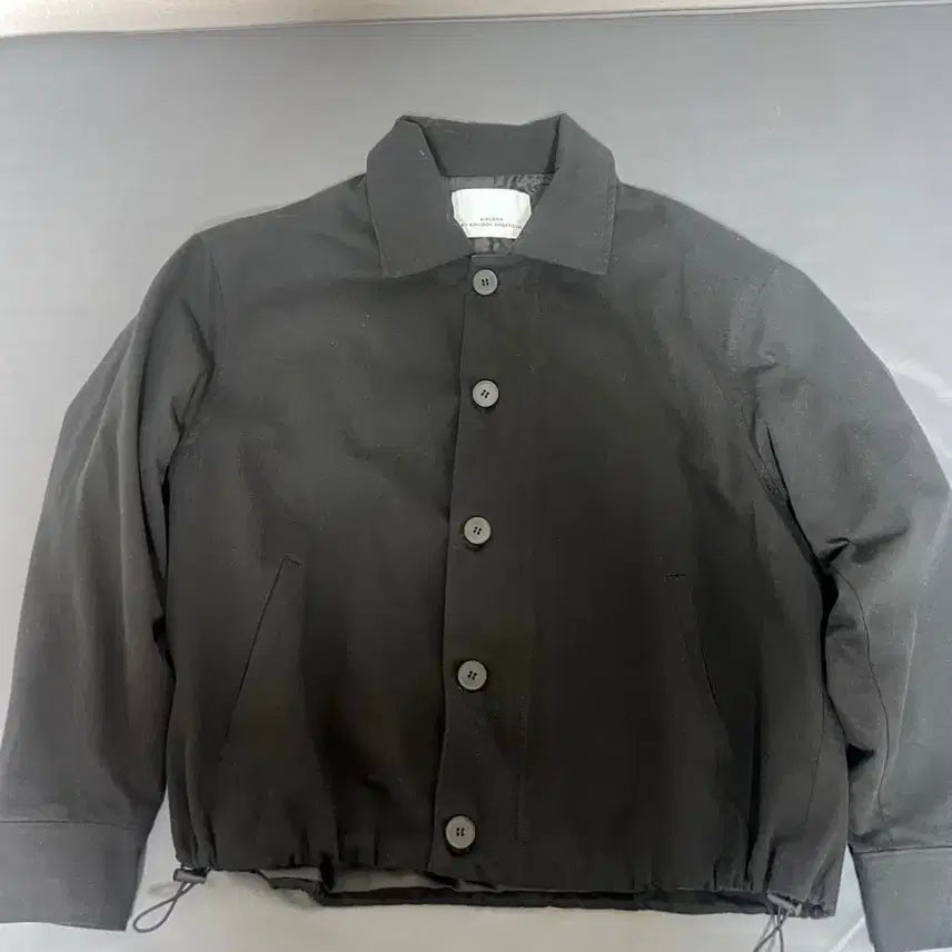 [BUNJANG] Connectkinlock Cotton String Collar Jacket / 커넥트킨록 코튼 스트링 카라 자켓 블랙