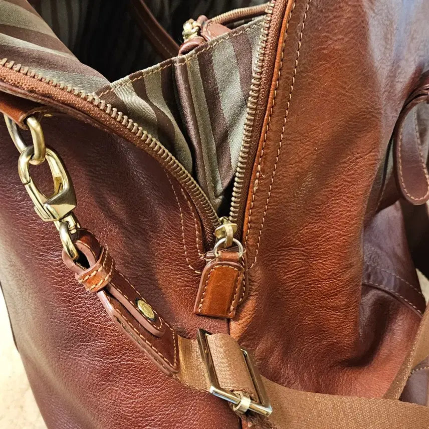 [BUNJANG] Montsac Large Size Leather Bag / 몽삭 빅사이즈 가죽가방