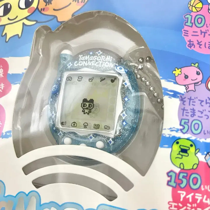 [BUNJANG] Tamagotchi Connection Blue Glitter Case / 다마고치 커넥션 블루 글리터 + 케이스