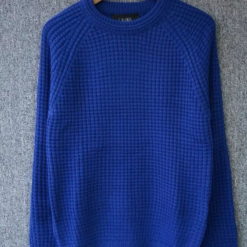[BUNJANG] Waffle Knit Sweater / 새상품 와풀 사선 라운드니트