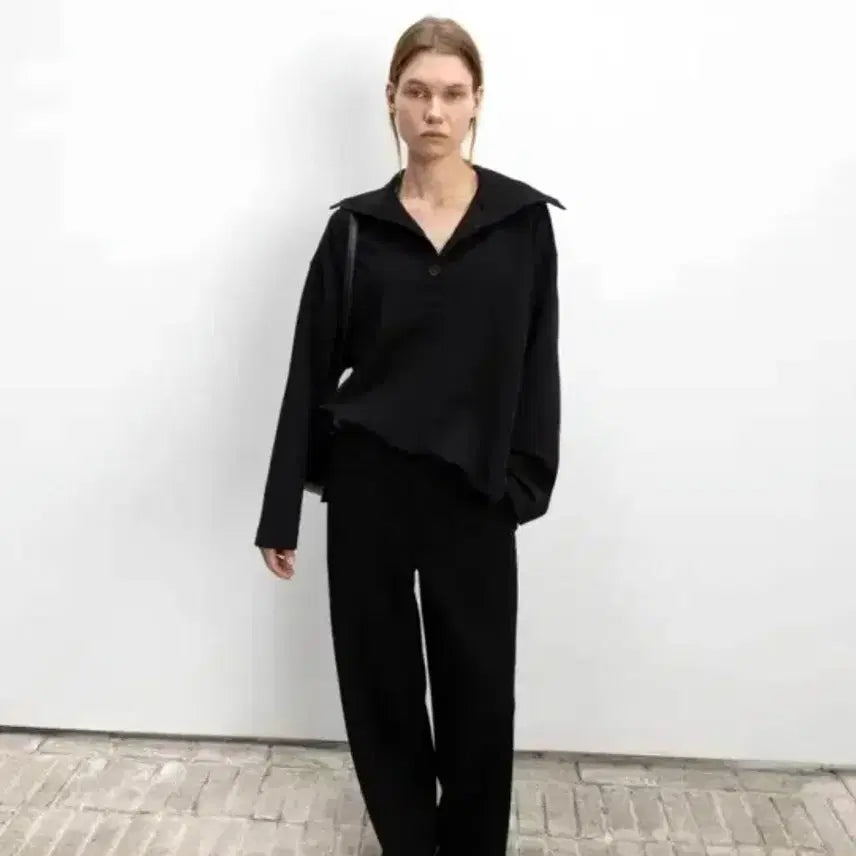 [BUNJANG] ORR Button Collar T-shirt / 오르(ORR) 버튼카라 티셔츠 프리사이즈