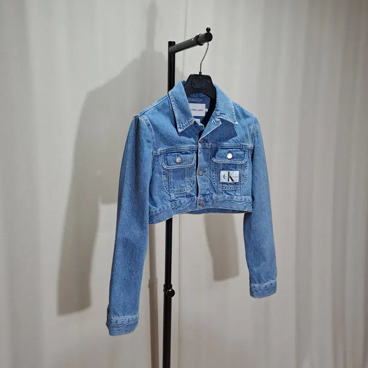 [BUNJANG] Unbranded Jennie &amp; Wonyoung Worn 90s Denim Crop Jacket / (택포) 여성 크롭 90s 데님 재킷 제니 장원영 착용 XS B505