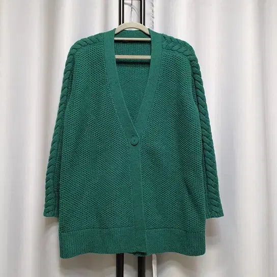 [BUNJANG] Comptoir des Cotonniers Cable Knit Cardigan / 꼼뜨와데꼬또니에 꽈배기 케이블 가디건