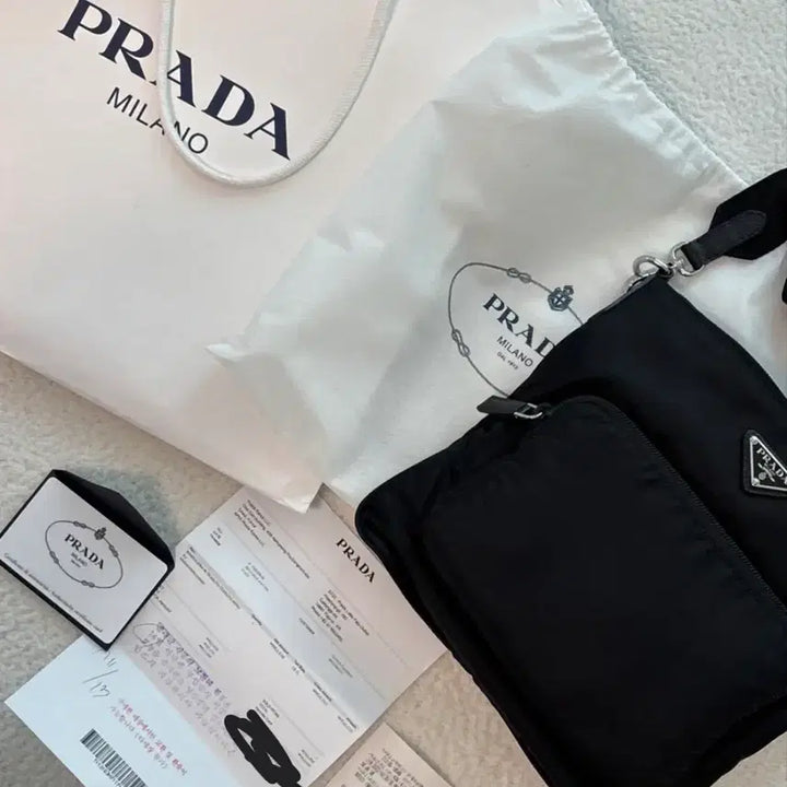 [BUNJANG] Prada Pocket Crossbody Bag / 프라다 블랙 포켓 크로스백