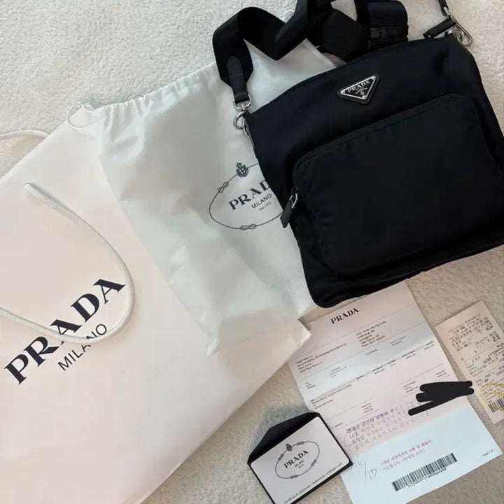[BUNJANG] Prada Pocket Crossbody Bag / 프라다 블랙 포켓 크로스백