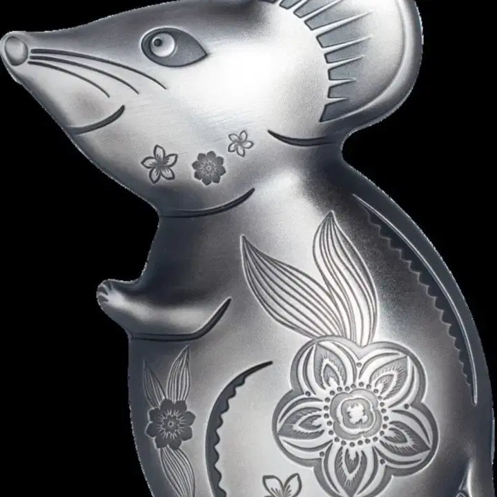 [BUNJANG] Mongolia Silver Mouse Antique Coin / 2020 몽골 1온스 실버 마우스 엔틱 은화