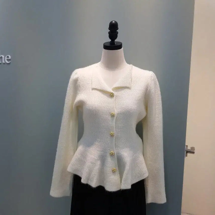 [BUNJANG] Soos Peplum Cardigan / [무료배송]수스 페블럼 가디건