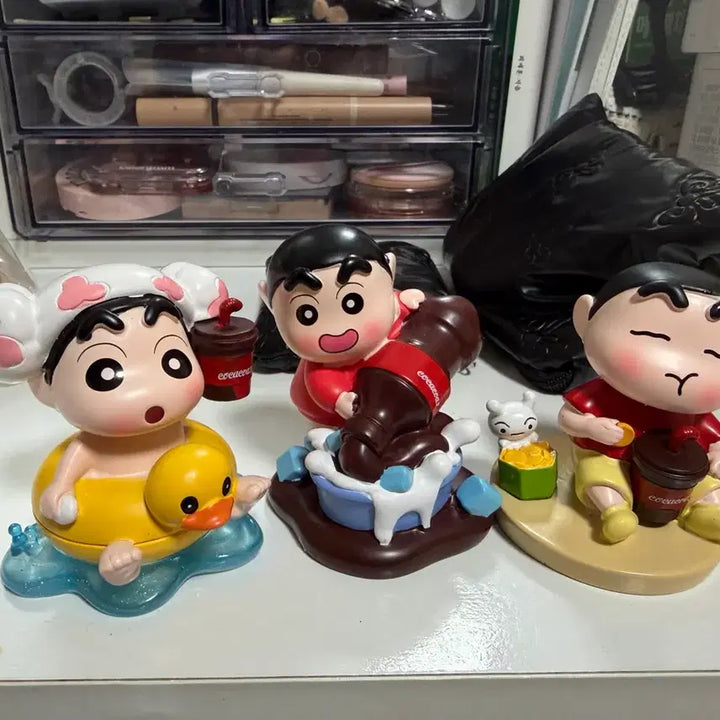 [BUNJANG] Crayon Shin-chan Figure 3-Piece Set / 짱구는 못말려 피규어 3종 세트