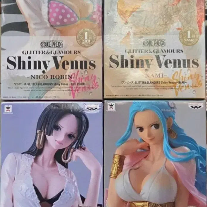 [BUNJANG] Banpresto One Piece Shiny Venus Figure Set / 반프레스토 원피스 샤이니비너스 핸콕 로빈 나미 비비 4종 피규어