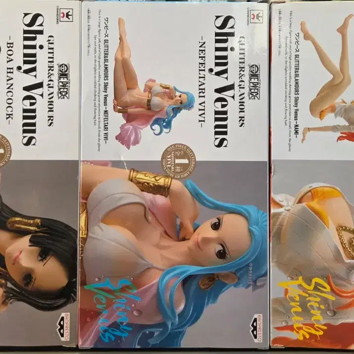 [BUNJANG] Banpresto One Piece Shiny Venus Figure Set / 반프레스토 원피스 샤이니비너스 핸콕 로빈 나미 비비 4종 피규어