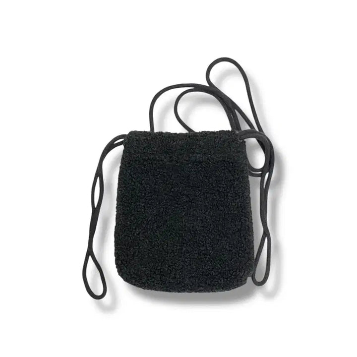 [BUNJANG] Covernat Boucle Mini Crossbody Pouch Bag / 커버낫 부클 뽀글이 미니 크로스백 파우치 가방