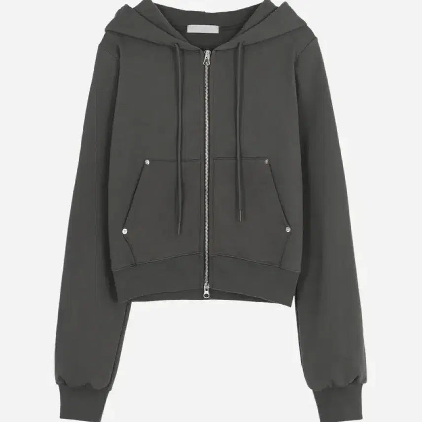 [BUNJANG] AED Two-Way Hooded Zip-Up Charcoal / 에이이이디 아일렛 투웨이 후드집업 차콜