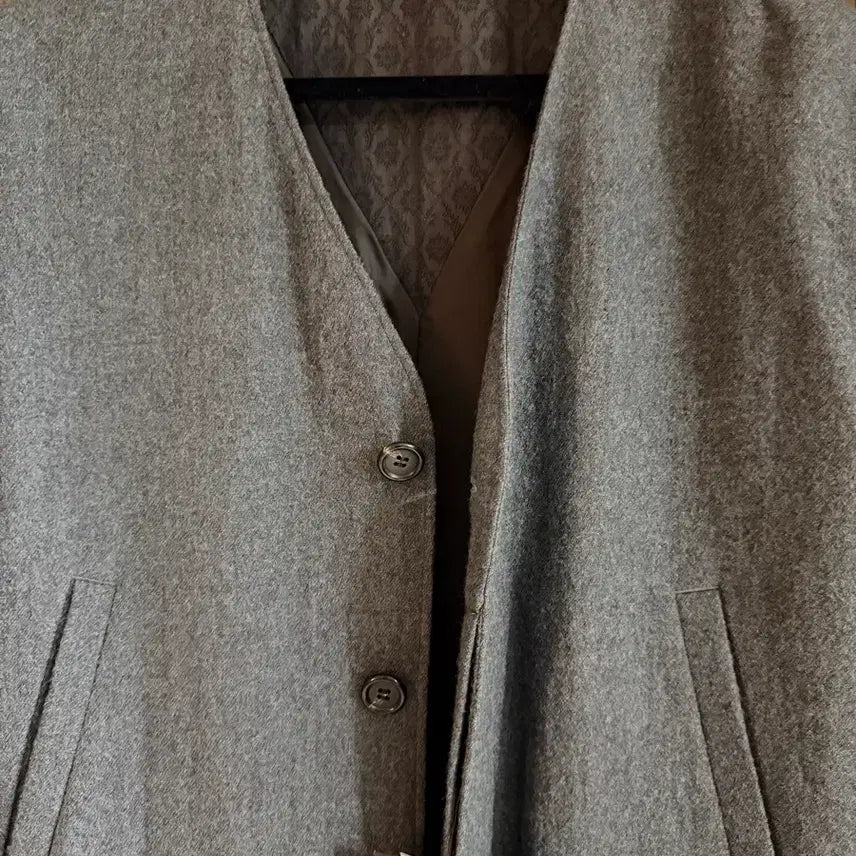 [BUNJANG] Undercover Collarless Jacquard Coat / 언더커버 카라리스 쟈가드 코트