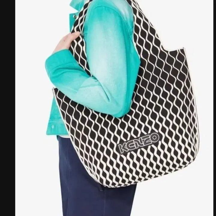 [BUNJANG] KENZO Jacquard Knit Shoulder Bag / 겐조 자카드숄더백