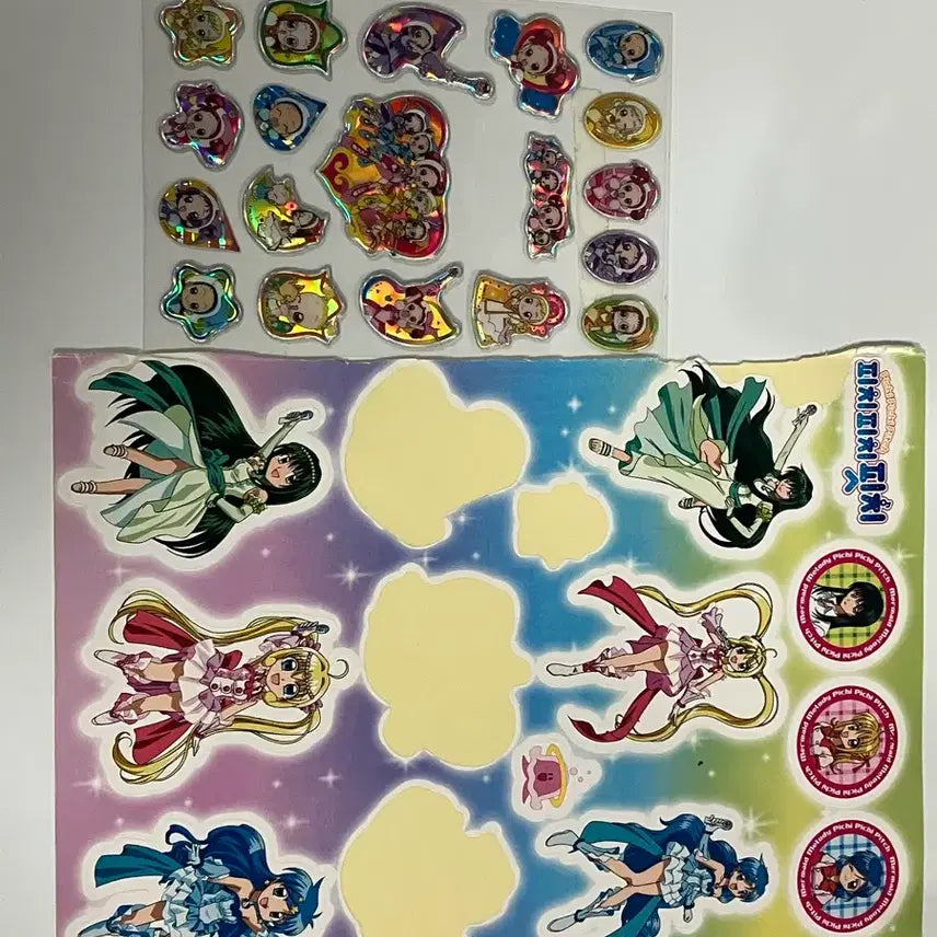 [BUNJANG] Pretty Cure Lala's Style Diary Sticker / 꿈빛 파티시엘 프리큐어 띠부씰 스티커 라라의스타일기 공책 고전애니 스티커