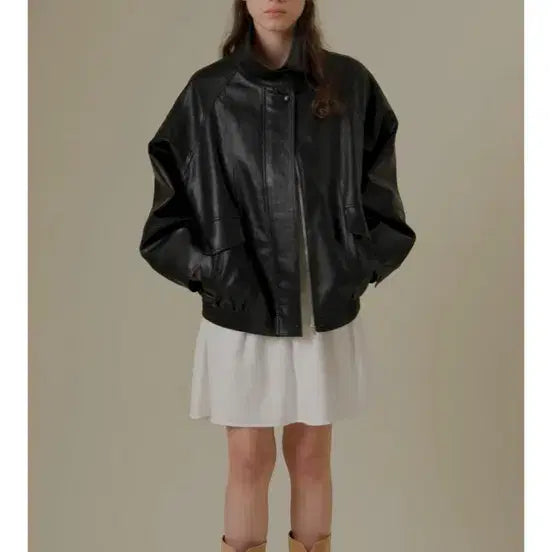 [BUNJANG] Mango Many Please Etta Leather Jumper / 망고매니플리즈 망매플 에타 레더 점퍼 새상품 (택O)