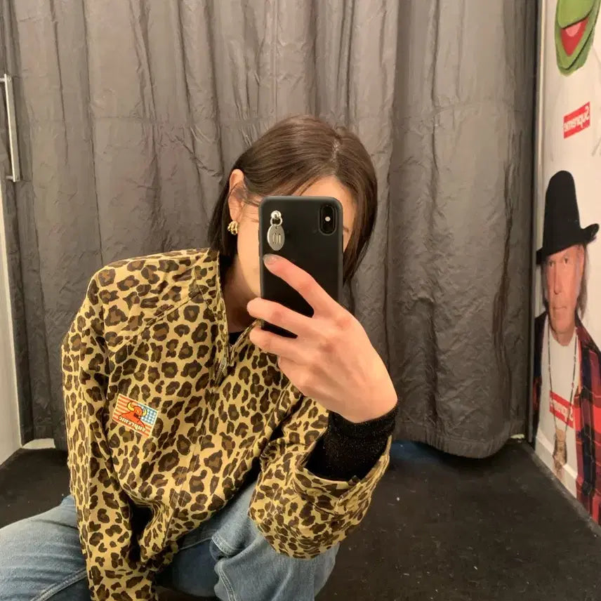 [BUNJANG] Supreme Toy Machine Leopard Jacket S / 슈프림x 토이 머신 레오파드 자켓 S