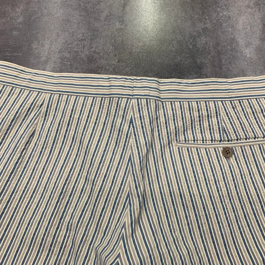 [BUNJANG] HERMES Seersucker Pants (Cotton/Lycra) Size 44 / HERMES 에르메스 시어서커 팬츠(코튼/라이크라)44사이즈(국내 36)