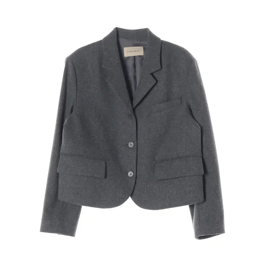 [BUNJANG] Nothing Written Dine Cropped Wool Cashmere Blazer Jacket / 낫띵리튼 다인 크롭 울 캐시미어 블레이저 재킷