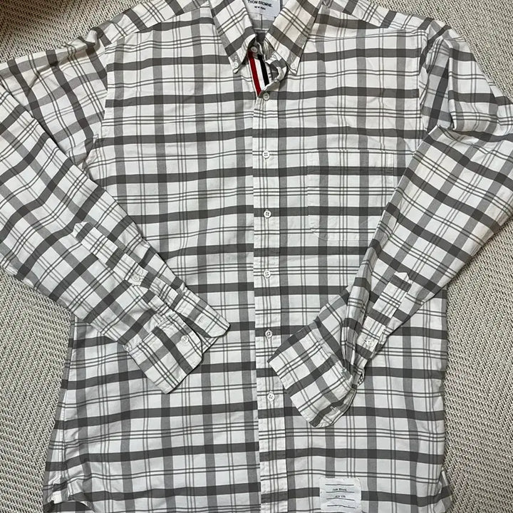 [BUNJANG] Thom Browne Check Shirt / 톰브라운 체크셔츠