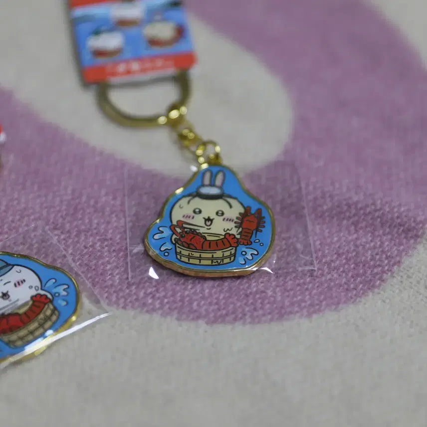 [BUNJANG] Chiikawa Iseshima Limited Iseebi Keychain Set / 치이카와 가르마 우사기 이세시마 한정 이세에비 키링 세트 정품