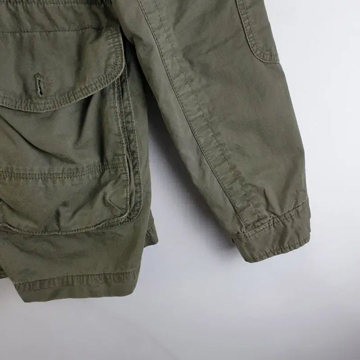 [BUNJANG] Hilfiger Denim Men's Khaki Half Jacket / 힐피거데님 남성M 카키 야상 하프 자켓 M0381
